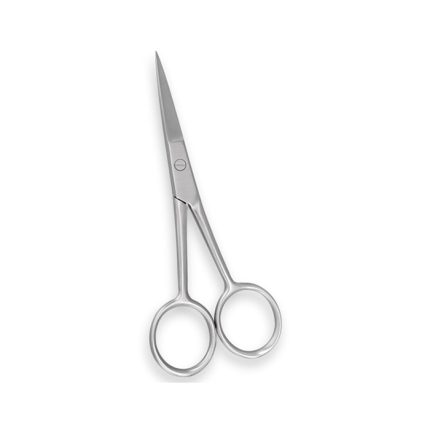 "Stainless steel dissecting scissors with straight sharp points, 11.5 cm."