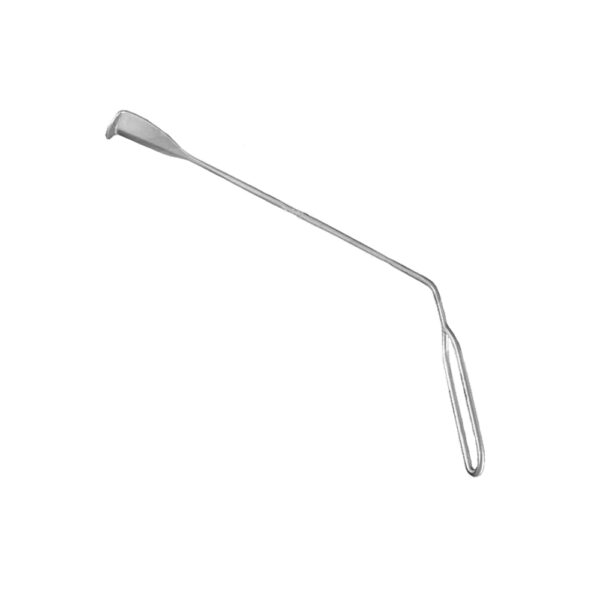 LOTHROP-Uvula-Retractor-ENT "LOTHROP uvula retractor, stainless steel ENT instrument with long angled shaft and flat blade tip."
