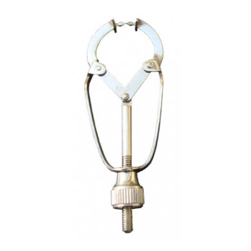 MATRIX RETAINER IVORY WITH SHIELD Stainless steel Ivory matrix band retainer with protective shield for securing bands in dental restorations.