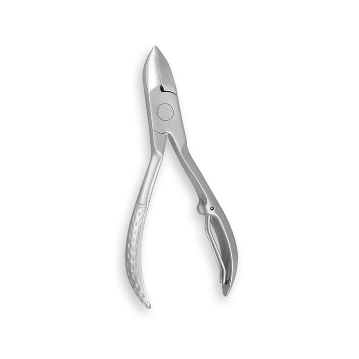 Nail nipper,Wire Spring,Textured Handle 11cm Stainless steel nail nipper with wire spring, textured handle, and sharp cutting blades, 11 cm in size.